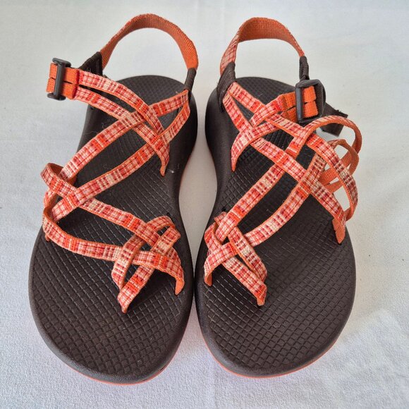 Chaco ZX/2 Cloud Classic Sport Sandals Buckle Double Strap Orange - Picture 2 of 12